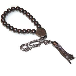 925 Vintage Sterling Silver Komboloi Greek Worry 21 Prayer Beads Bracelet Mala